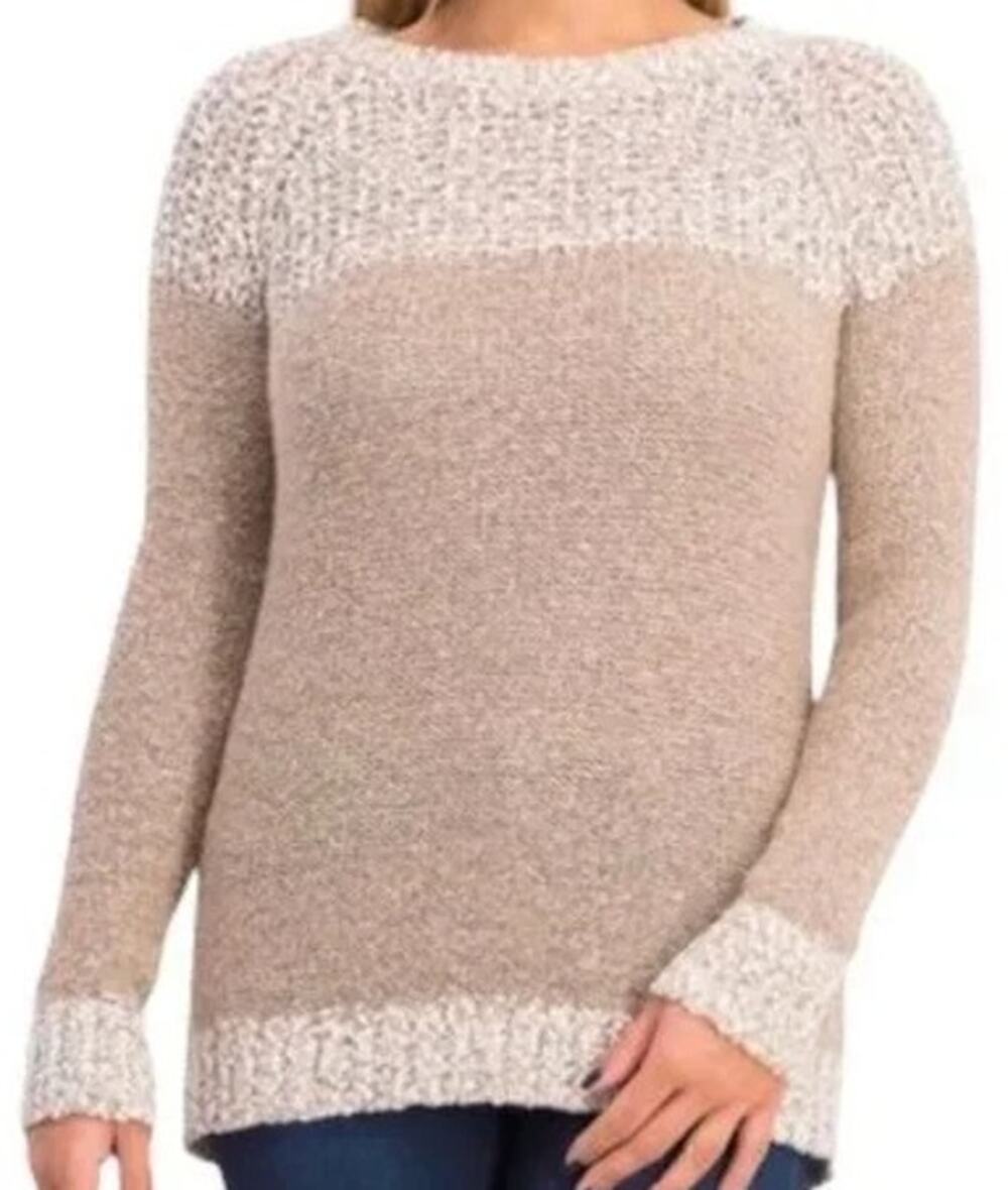 FATE Clairina Women's Super Soft  White Beige Sweater Size XL